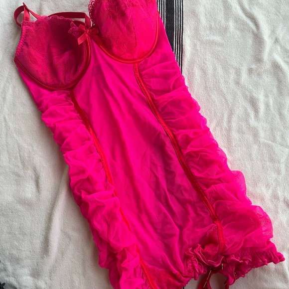 Victoria's Secret Other - Elegant Pink Lace Bodysuit lingerie